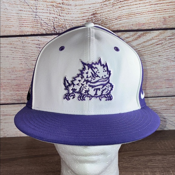 Mens M/L Nike TCU Fitted Hat w/ Frog - Picture 1 of 10